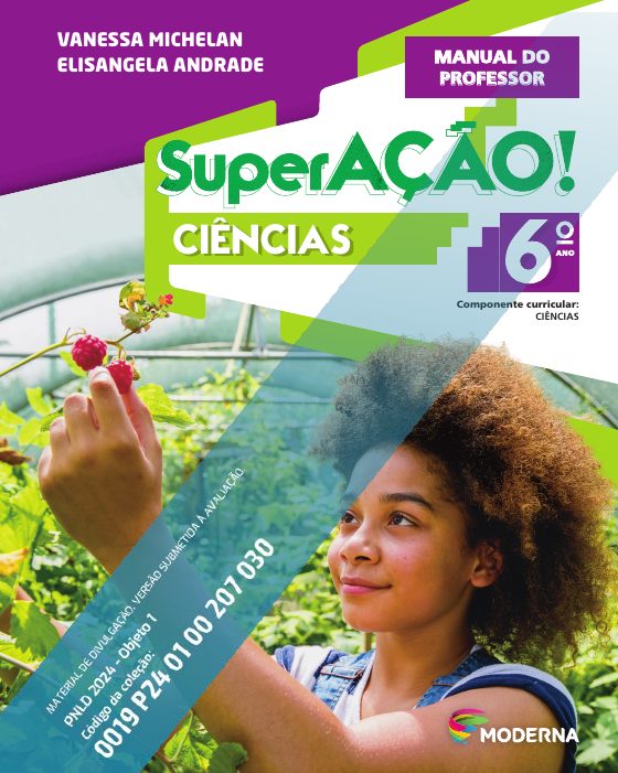 Capa do Manual do Professor de Ciências do 6o ano