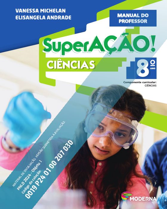 Capa do Manual do Professor de Ciências do 8o ano
